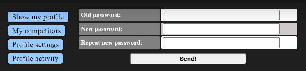 Profile password